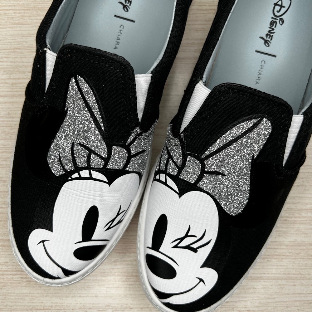 Chiara Ferragni x Disney Minnie Mouse Slip On Sneakers NWOT